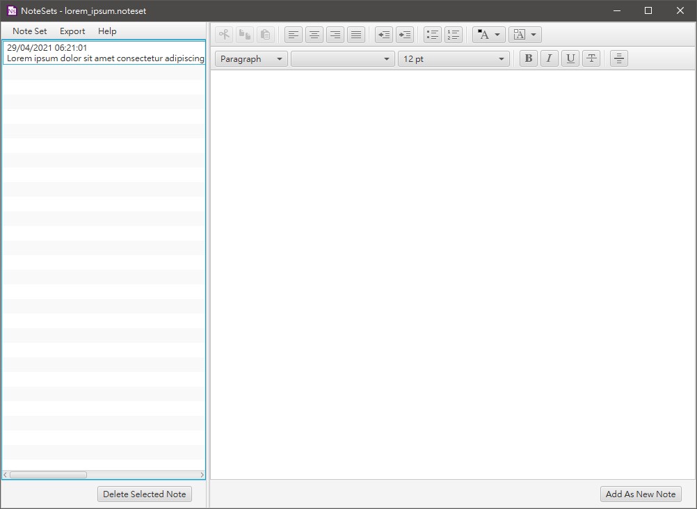 Loading an existing .noteset
                file