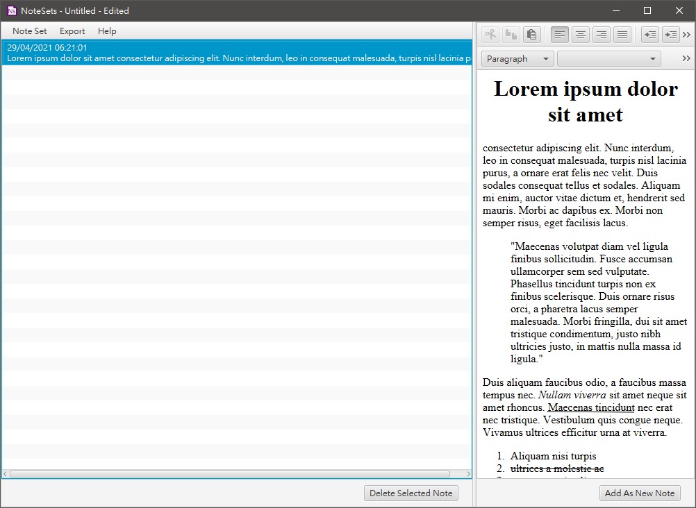 Resizing the two panels